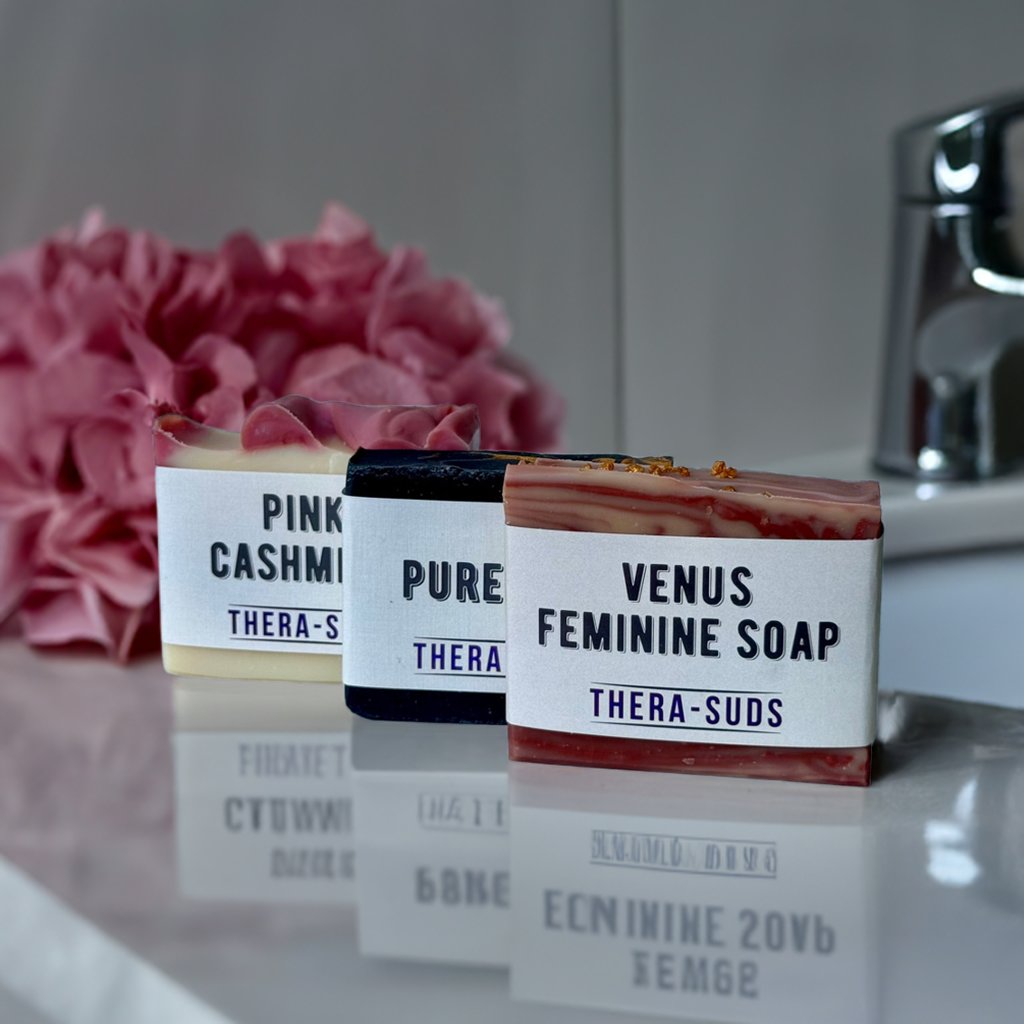 natural soaps made with herbs, fruits and spices