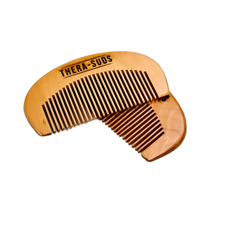 NATURAL WOODEN BEARD COMB