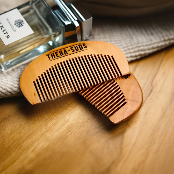 NATURAL WOODEN BEARD COMB